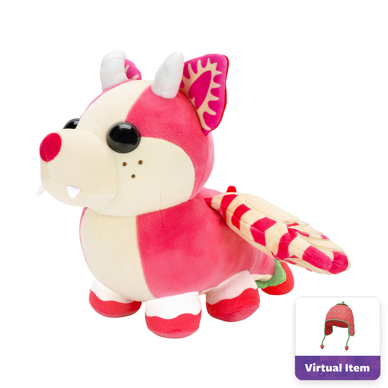 Peluche coleccionable Adopt Me - Dragón de la Sombra de Frutilla (Serie 5)