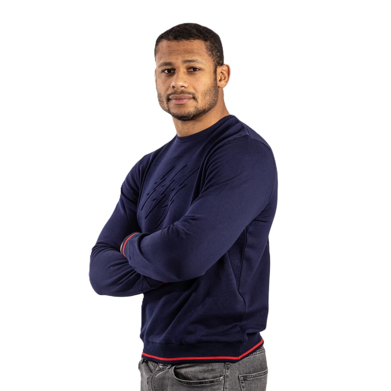 Sweat Relief Héritage Stade Français Paris Bleu Marine Homme