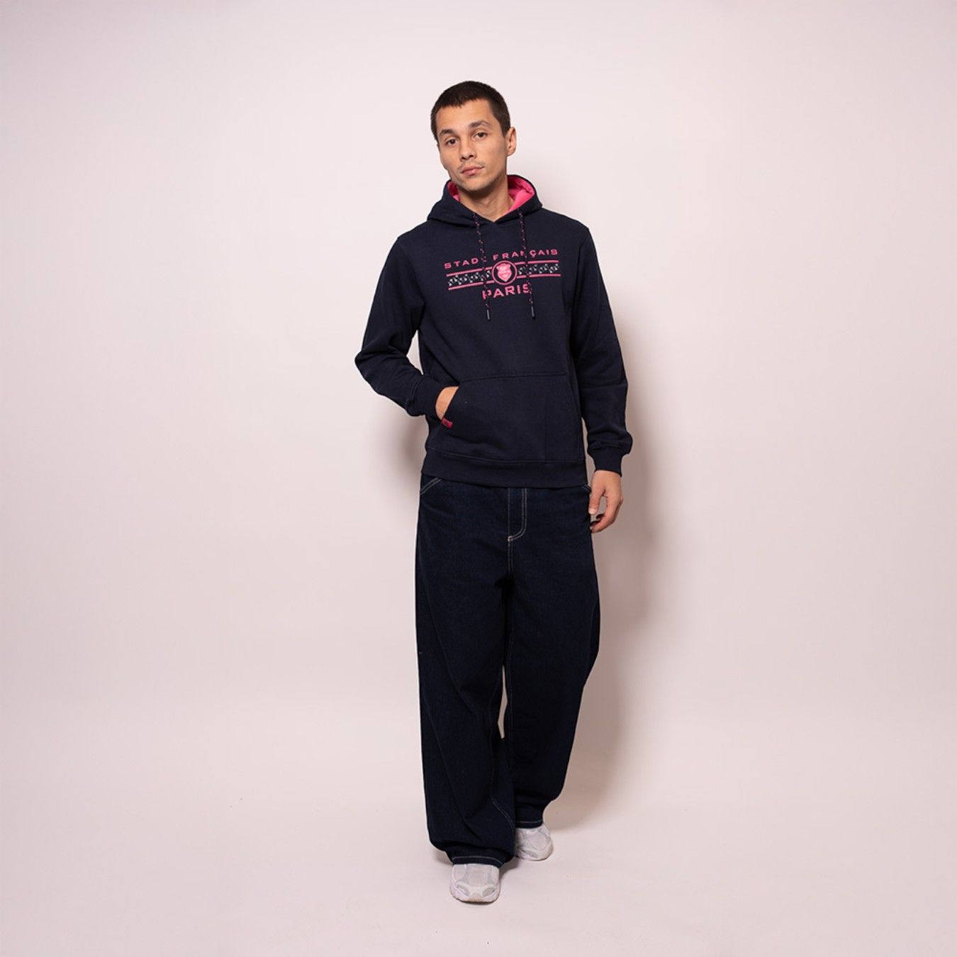 Sweat marine Stade Français Paris Fancy