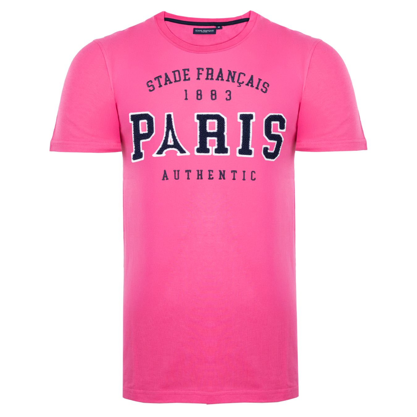 T-Shirt Stade Français Paris Tour Eiffel Rose