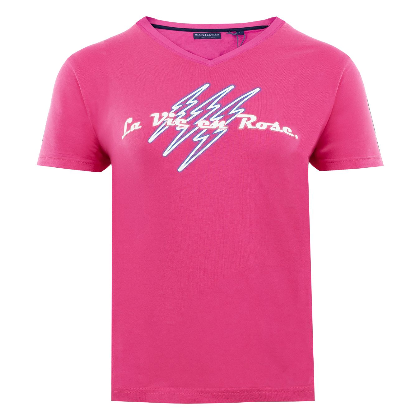 T-shirt LVER Néon Stade Français Paris Rose Femme