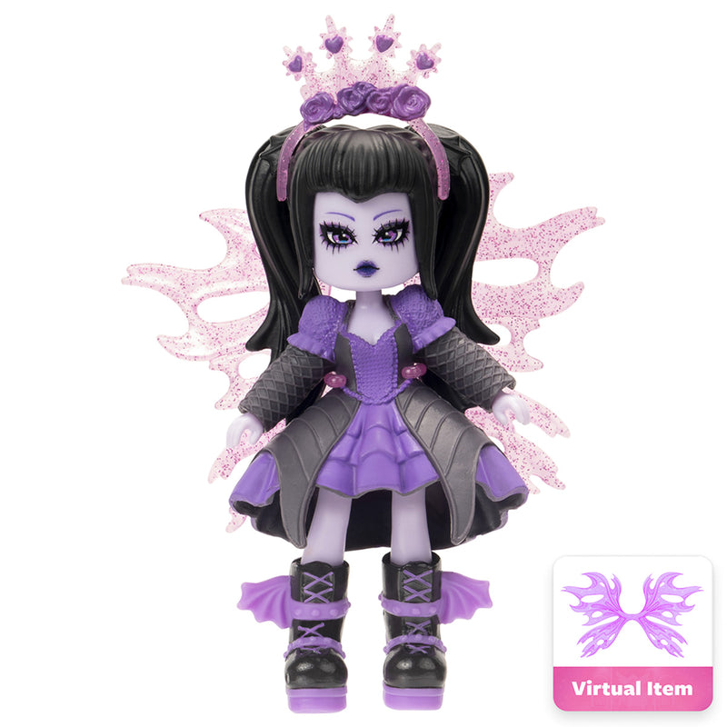 Muñeca de moda de hada oscura de 3 pulgadas, Royale High (Serie 2)