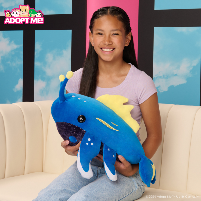 ¡Adopta a Me! Ballena Espacial de 21 pulgadas, peluche grande (incluido artículo virtual exclusivo)