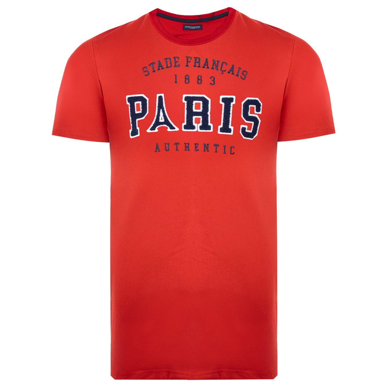 T-Shirt Stade Français Paris Tour Eiffel Rouge