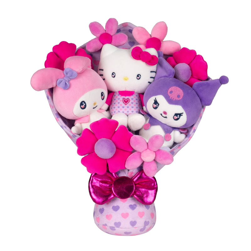Arreglo de peluche de 12 pulgadas de Hello Kitty y Amigos, especial para San Valentín
