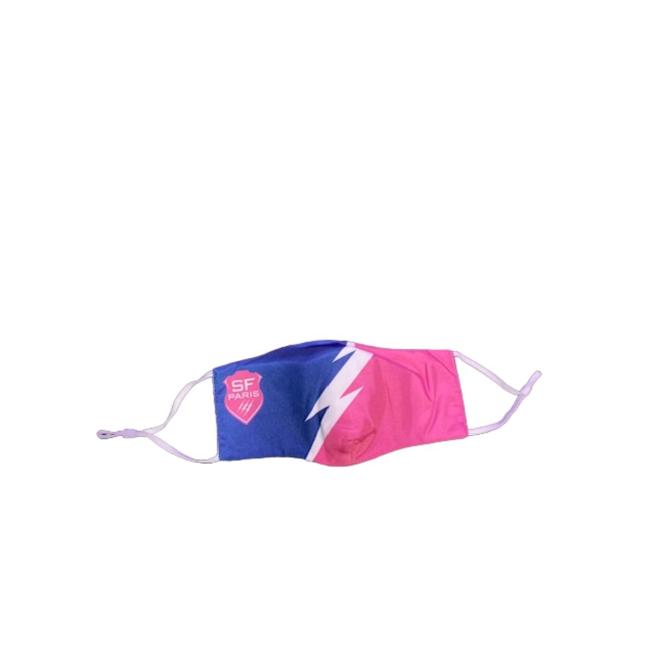 Masque Stade Français Paris Logo bleu et rose