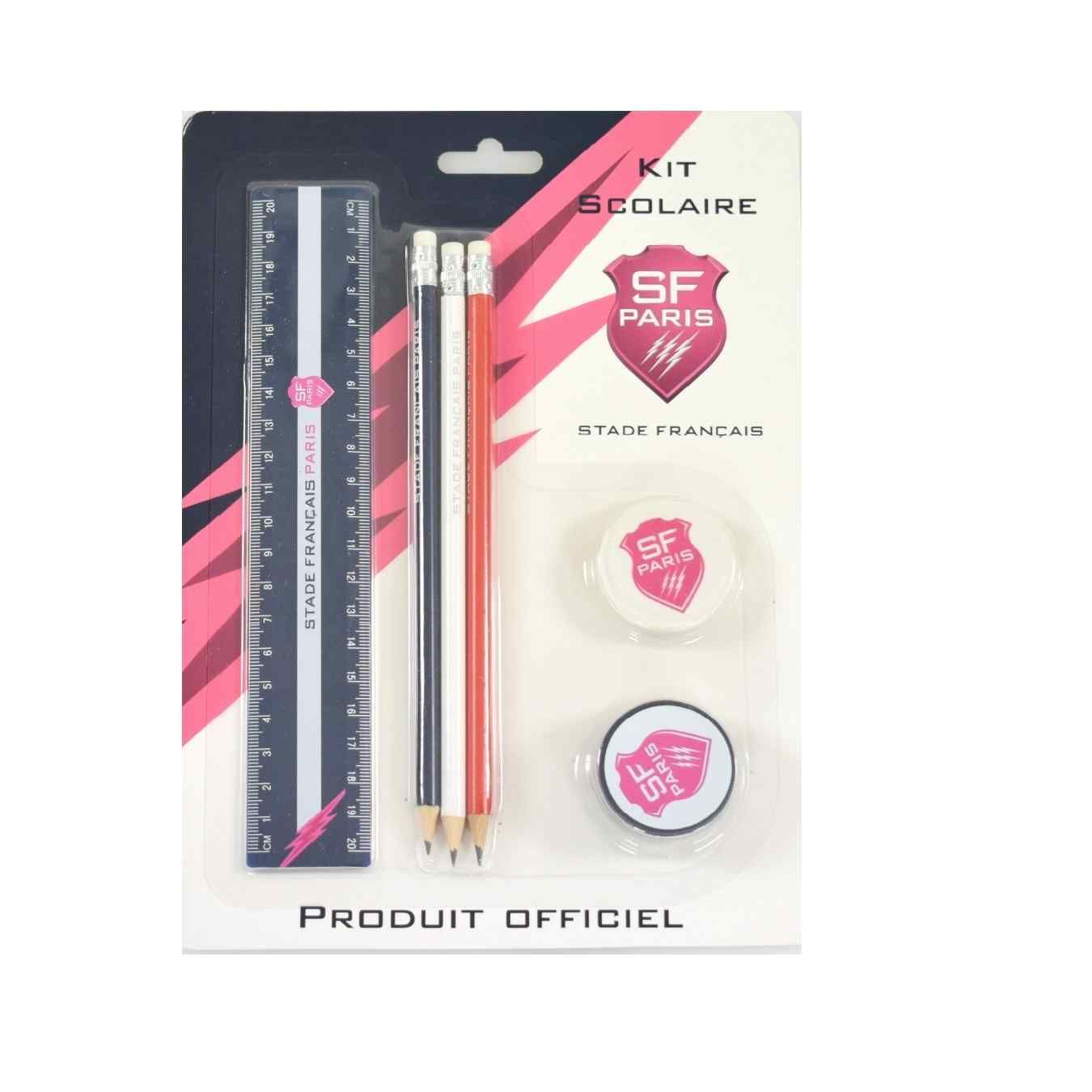 Kit scolaire SFP Supporter 6 pièces rose