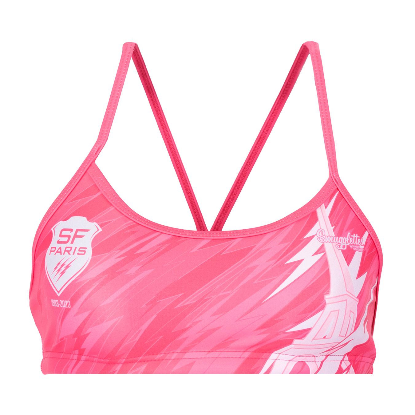 Haut Maillot de Bain Femme Budgy Smuggler X Stade Français Rose