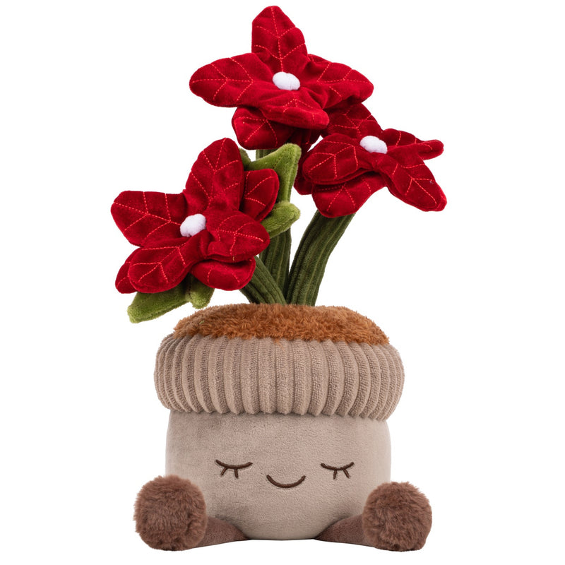Planta de Poinsettia de 12 pulgadas de Greenhouse by Russ, de felpa
