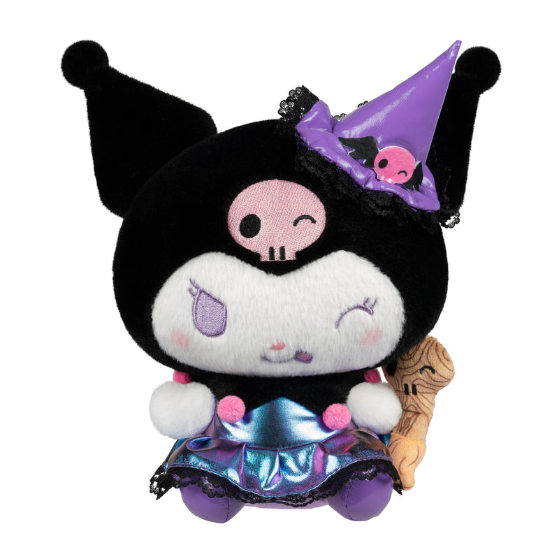 Hello Kitty y Amigos Muñeco de 8 pulgadas Kuromi de Halloween con disfraz de bruja