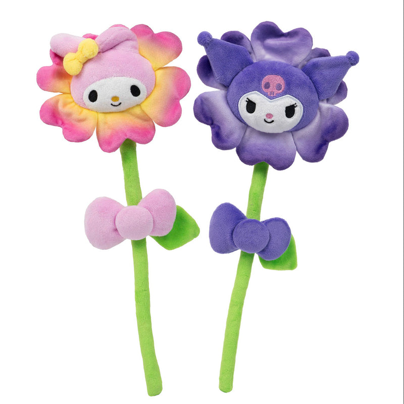 ¡Hola Kitty y Amigos 2-Pack de Flores de Tamaño 14 pulgadas - My Melody y Kuromi