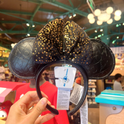 Disney Parks Walt Disney World 50th Anniversary Minnie Black Ears Headband-image