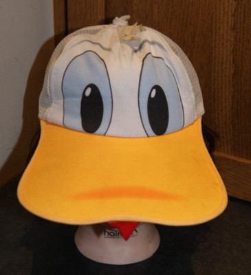 Vintage 70s 80s Donald Duck Childs Character Fashion Trucker Hat Cap Disney Park-image