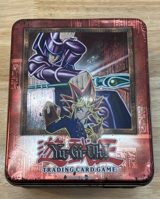 Yugioh TCG - Yu-gi-oh and Dark Magician Collectors Tin  -  EMPTY NO CARDS  2002-image
