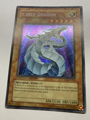 Yugioh Cyber Dragon Limited Edition Secret Rare CT03-EN002 HP-image
