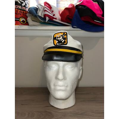 1980s 70s Vintage Walt Disney World Sailboat Sailor Hat Headwear VTG OS-image
