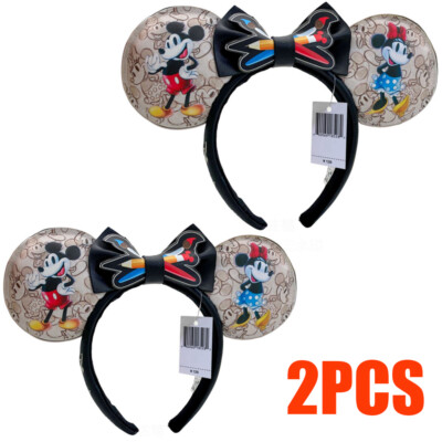 Loungefly Disney-Parks 100th Anniversary Sketchbook Mickey Ears Headband 2 pcs-image