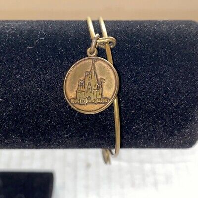 Alex And Ani Walt Disney World Bracelet Cinderella's Castle Gold Tone-image