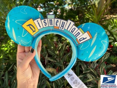 Disneyland 3D Marquee Sign Disney Parks Minnie Mouse Ears Headband NWT-image