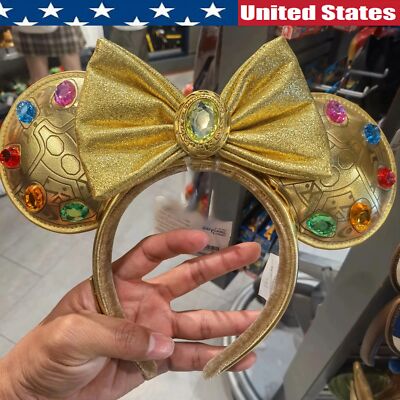 Disney Parks Loungefly Marvel Thanos Infinity Stone Minnie Ears Headband 2024-image