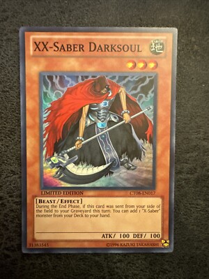 Yu-Gi-Oh! TCG XX-Saber Darksoul CT08-EN017 Limited Super Rare Near Mint-image