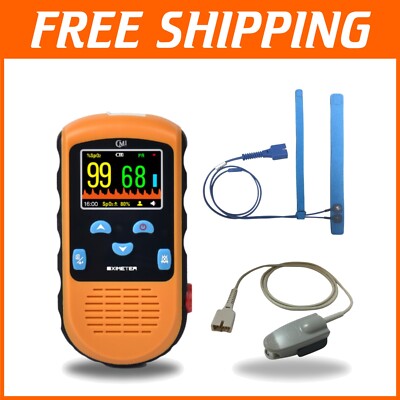 Compact Rechargeable Oximeter with Alarm for Pulse Rate & SpO2 - Up to 25 lbs-image