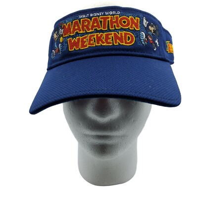 Walt Disney World Marathon 2019 Visor Blue OSFM Adj Mickey Mouse-image