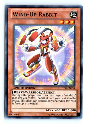 Yu-Gi-Uh Wind-Up Rabbit #CT09-EN010 2012 Collectors Tin tcg-image