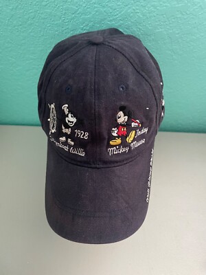 Vtg Walt Disney World Mickey Mouse Through the Years Baseball Cap Hat Steamboat -image