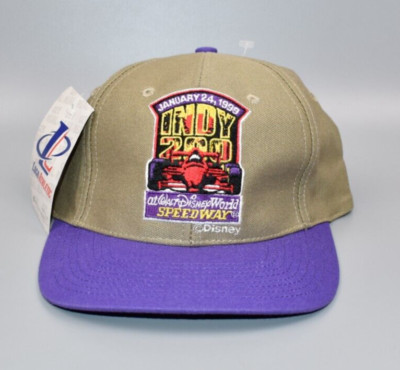 Vintage 1999 Indy 200 Walt Disney World Speedway Vintage Strapback Cap Hat - NWT-image