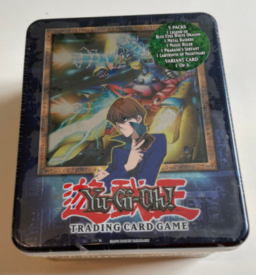 Rare! YUGIOH 2003 Kaiba XYZ Dragon Canon Collectors Tin SEALED w/ booster packs-image