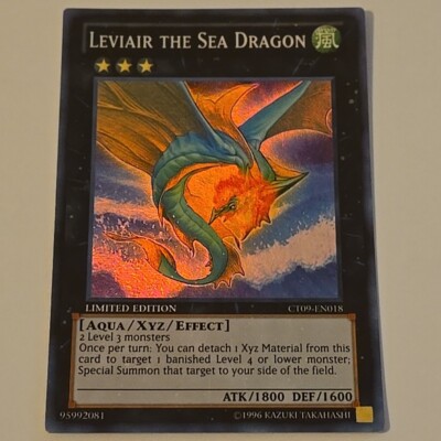 YuGiOh - Leviair the Sea Dragon CT09-EN018 Super Rare Limited Edition-image