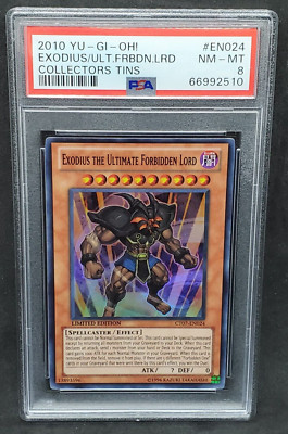 Yugioh PSA 8 NM-MT Exodius the Ultimate Forbidden Lord CT07-EN024 Super Rare-image
