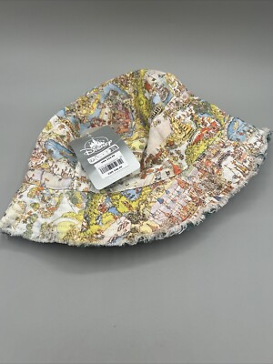 Disney World Parks 50th Anniversary Vault Park Maps Adult Bucket Hat - NEW-image