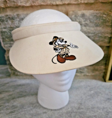 Walt Disney World WDW Animal Kingdom Visor Hat Minnie Mouse Safari Tan Adult OS-image