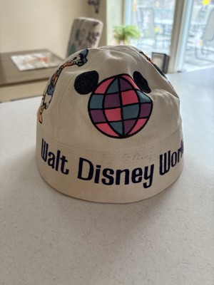WALT DISNEY WORLD 1970's CHILD'S SOUVENIR BEACH HAT PLUTO DONALD MICKEY WDW-image