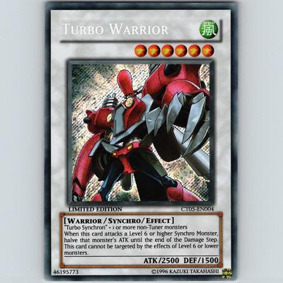 Yugioh Turbo Warrior CT05-EN004 Limited Edition Secret Rare Holo - VLP-NM 💎-image