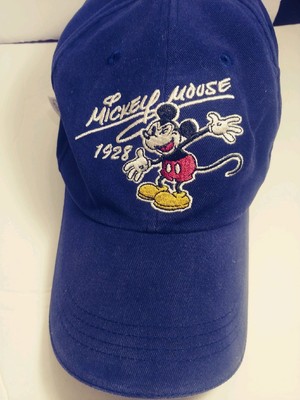 Disney Mickey Mouse Walt Disney World Blue Embroidered Hat Through The Years OS-image