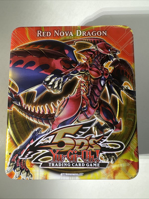 Yu-Gi-Oh! 5D’S 2010 Red Nova Dragon EMPTY Collector’s Tin Konami Rare-image