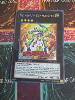 Yu-Gi-Oh! Wind-Up Zenmaister CT08-EN002 Limited Secret Rare Near Mint b2/-image