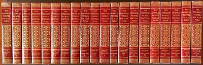 The American Peoples Encyclopedia Vol 1 - 20. 1952. Red Leather. Good Condition-image