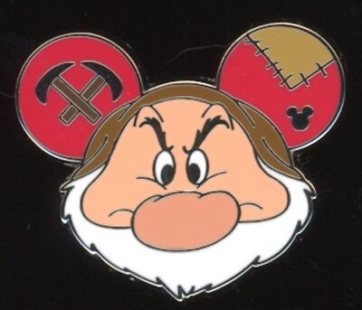 WDW 2024 Hidden Mickey Ear Hat Grumpy Snow White and the Seven Dwarfs Disney Pin-image