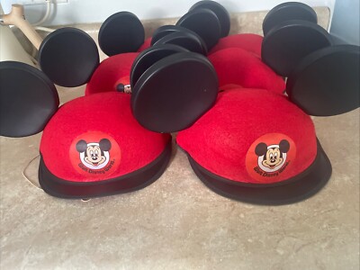 Walt Disney World Felt Hat Mickey Ears Lot 6-image