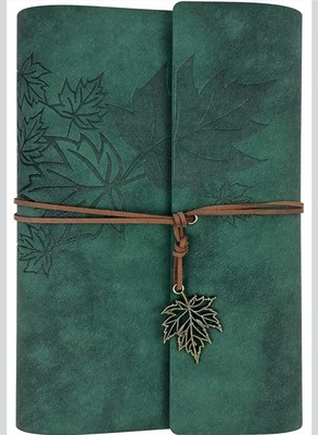 Faux Leather Writing Journal Classic Spiral Bound Notebook Refillable A6 Diary -image