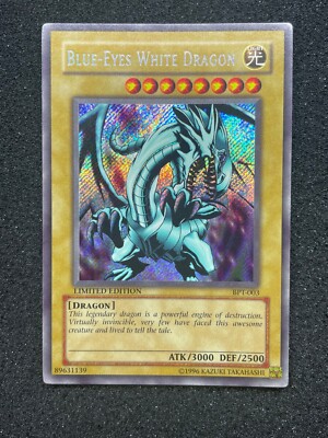 Blue Eyes White Dragon | BPT 2002 Collectors Tin | Secret Rare | VLP-image