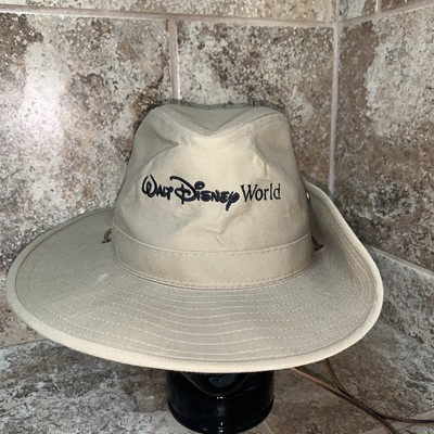 Walt Disney World Safari Hat Khaki Tan Brim Size Cowboy Animal Kingdom Large-image