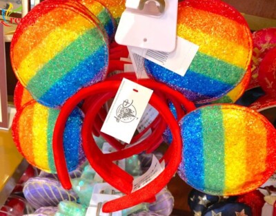 Headband SHDR Rainbow Minnie Mouse Ears Limited Pride Love Disney Parks-image