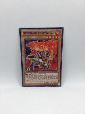 Yu-Gi-Oh! Brotherhood Of The Fire Fist - Bear CT10-EN008, Super Rare, 1st Editio-image
