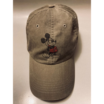 Walt Disney World Womens Mickey Mouse Baseball Cap Beige 100% Cotton One Size-image