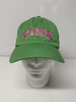 Disney Store TINK Tinkerbell Pixie Baseball Hat Cap Green Pink Strapback-image